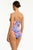 Sea Level Blue Hawaii Twist Front Multifit One Piece