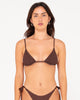 Rusty Lucky Triangle Bikini Top