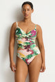 Sea Level Abyss Cross Front Scoop Back Tankini