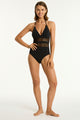 Sea Level Drift Longline Halter One Piece