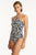 Sea Level Deco Highneck Keyhole One Piece