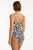 Sea Level Deco Highneck Keyhole One Piece