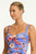 Sea Level Blue Hawaii Twist Front Multifit Singlet Top