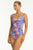 Sea Level Blue Hawaii Twist Front Multifit Singlet Top