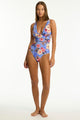 Sea Level Blue Hawaii Spliced One Piece