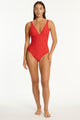 Sea Level Caracus Scoop Back Panel Line One Piece