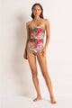 Monte & Lou Frankie Ruched Bandeau One Piece