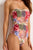 Monte & Lou Frankie Ruched Bandeau One Piece