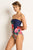 Monte & Lou Gina Placement Bandeau One Piece