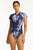 Sea Level Aloha Short Sleeved High Leg One Piece