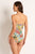 Monte & Lou Farrah Ruched Bandeau One Piece