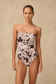 Monte & Lou Perla Ruched Bandeau One Piece