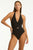 Sea Level Eclipse Vee Neck Halter One Piece