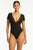 Sea Level Eclipse Short Sleeved Plunge One Piece