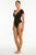 Sea Level Eclipse Short Sleeved Plunge One Piece