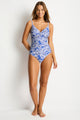 Sea Level Palmera Wrap Front DD/E Cup One Piece