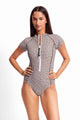 Sunseeker Geomath Short Sleeve Seasport Mastectomy One Piece