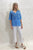 Seashapes Hibiscus V Neck Top