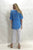 Seashapes Hibiscus V Neck Top