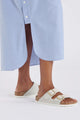 Birkenstock Arizona Antique White Nubuck Leather Narrow