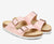 Birkenstock Arizona Shiny Embossed Light Rose Birko-Flor Narrow