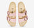 Birkenstock Arizona Shiny Embossed Light Rose Birko-Flor Narrow