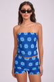 Rusty Bloom Towelling Skimmer Tube Top