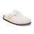 Birkenstock Boston Shearling Antique White Suede Leather/Shearling Narrow