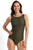 Jantzen Sky High Mesh High Neck Mastectomy One Piece