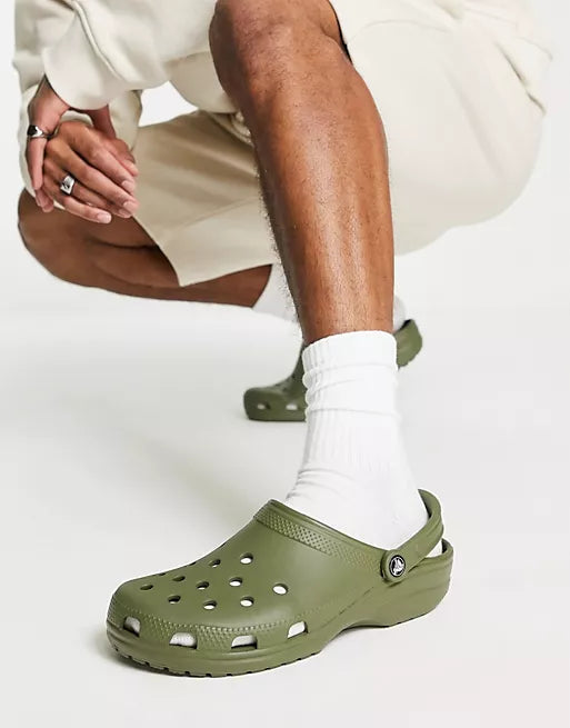 Army hot sale green crocs